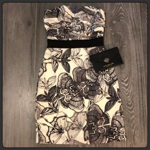 Exquisite Moth Botanical Print Dress